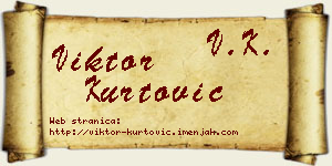 Viktor Kurtović vizit kartica